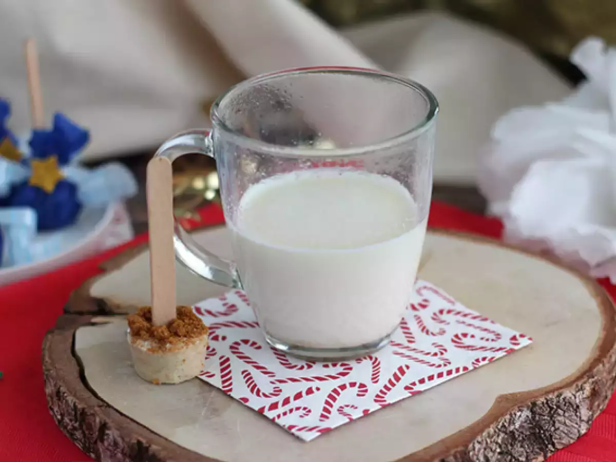 Lízátka do horké čokolády z bílé čokolády a sušenek speculoos - foto 2