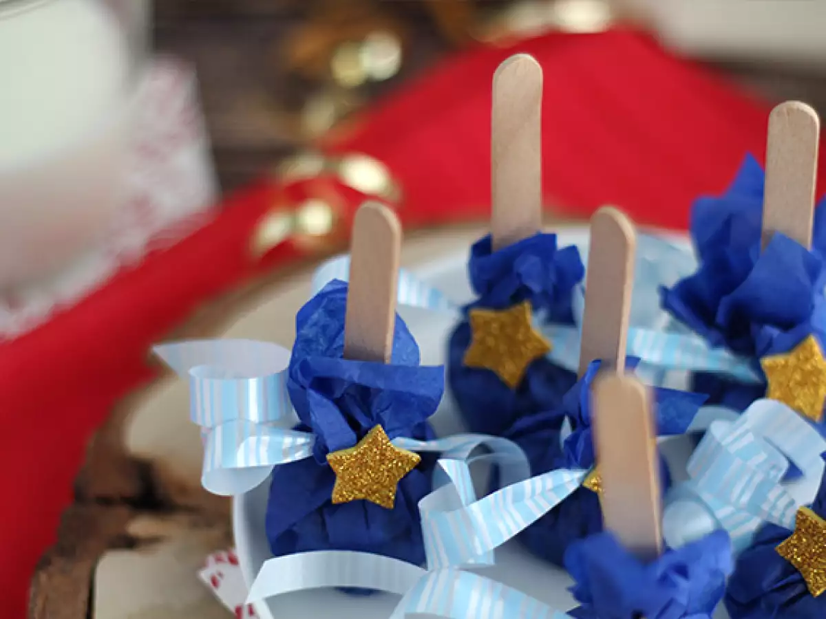 Lízátka do horké čokolády z bílé čokolády a sušenek speculoos - foto 5