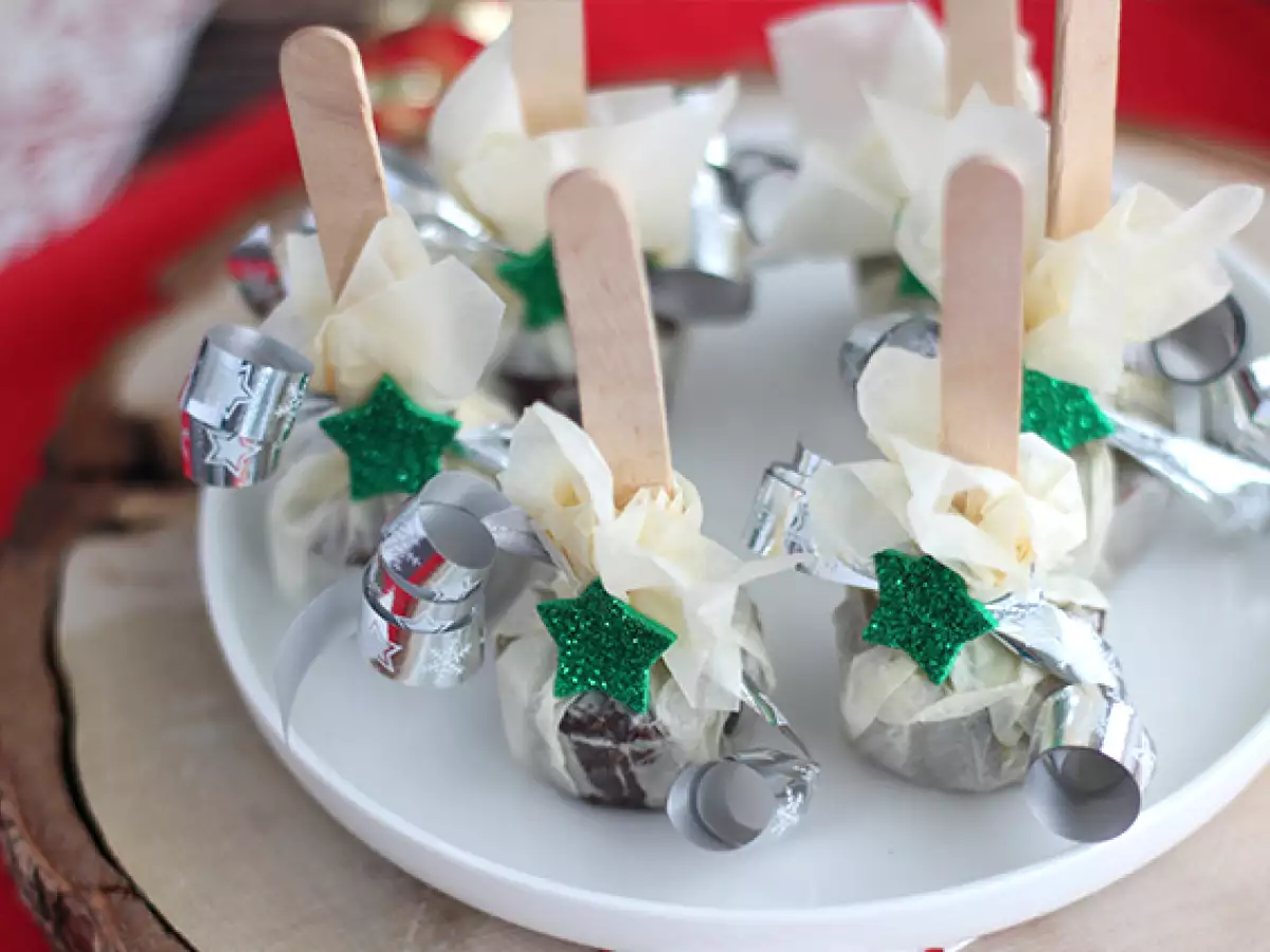 Lízátka s horkou čokoládou: hořká čokoláda + Carambar - foto 4