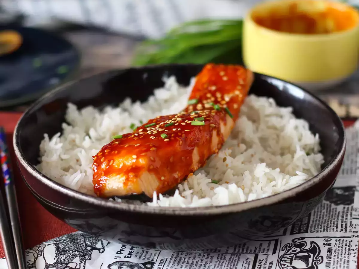Losos po korejsku s omáčkou gochujang hotový za 8 minut - foto 3