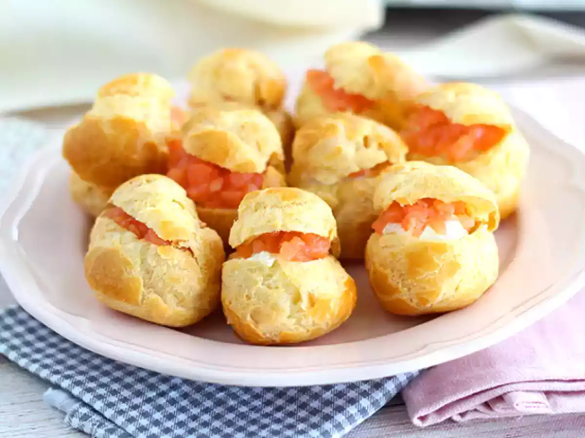Lososové choux
