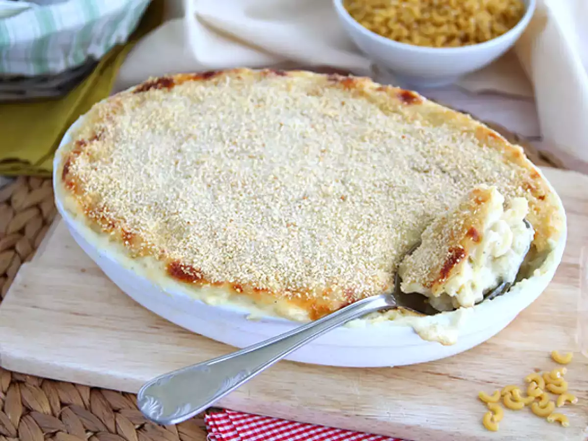 Mac and cheese, americký sýrový gratin