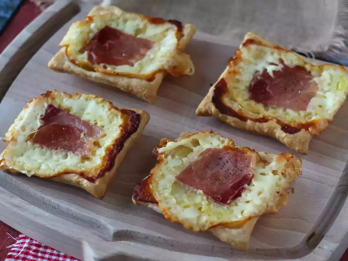 Malé tartes tatin s příchutí raclette, v jednotlivých porcích - foto 4
