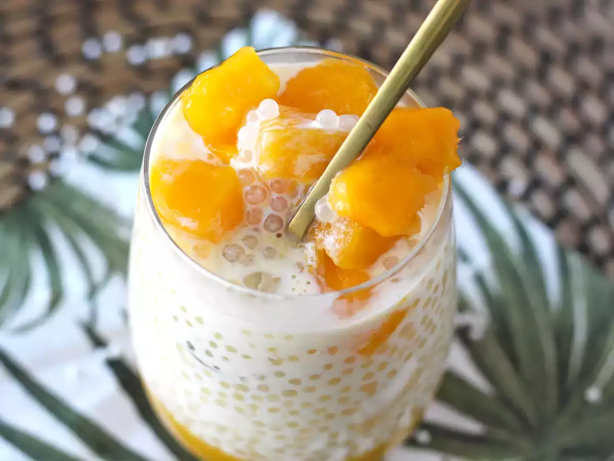 Mango sago, asijský dezert s tapiokou a mangem, který si vás získá svou jednoduchostí. - foto 2