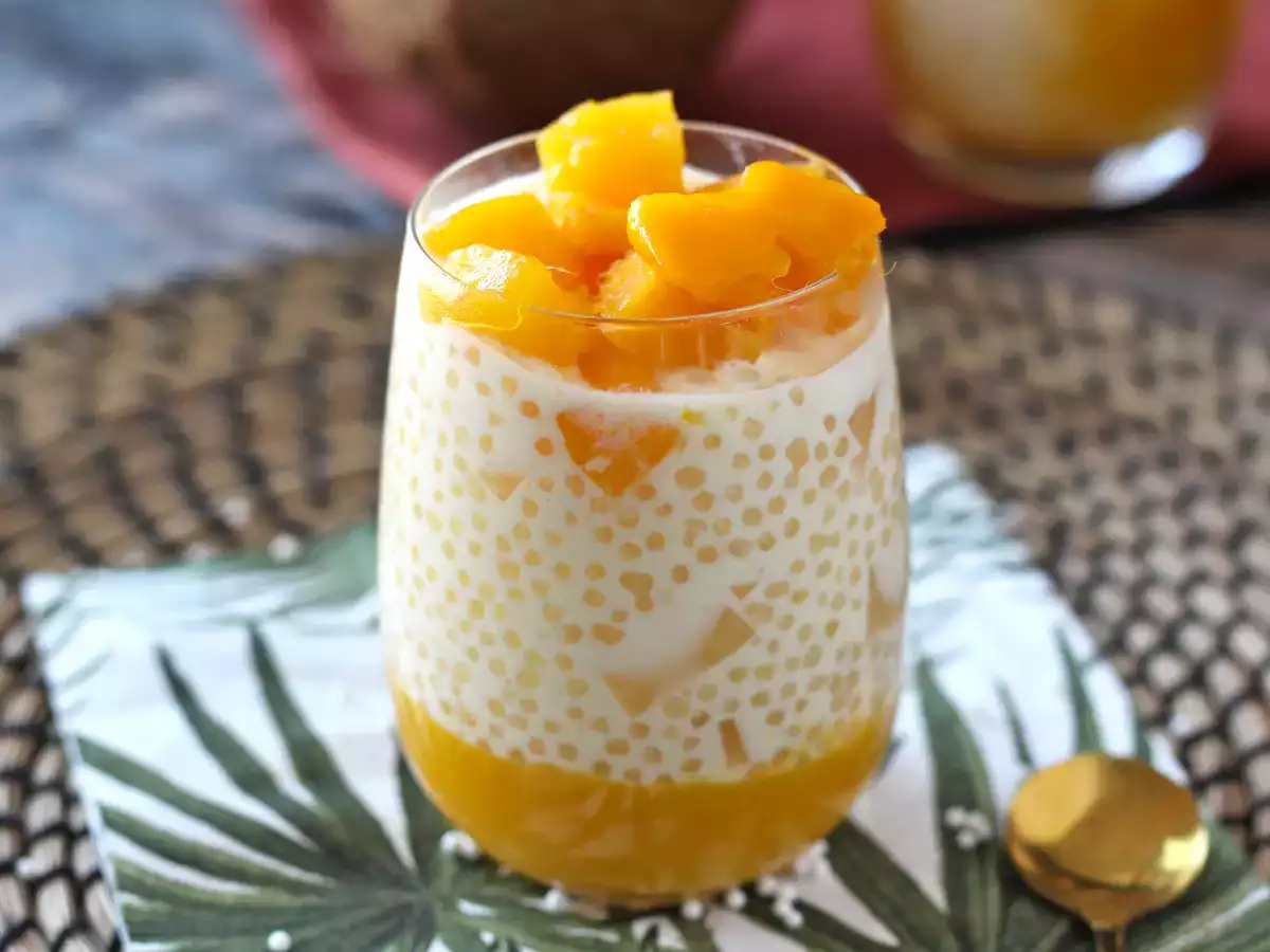 Mango sago, asijský dezert s tapiokou a mangem, který si vás získá svou jednoduchostí. - foto 3