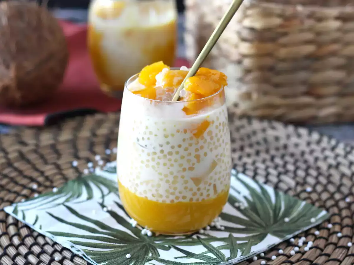 Mango sago, asijský dezert s tapiokou a mangem, který si vás získá svou jednoduchostí. - foto 5