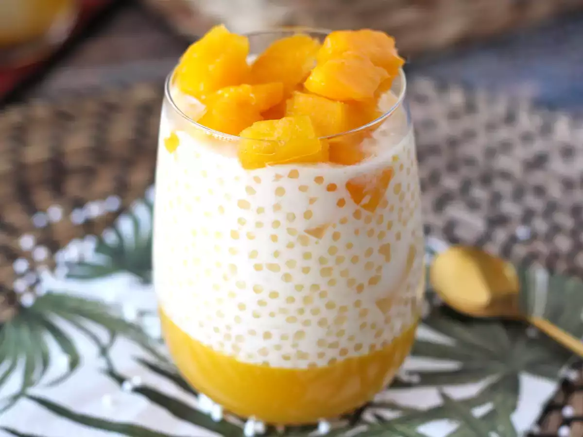 Mango sago, asijský dezert s tapiokou a mangem, který si vás získá svou jednoduchostí. - foto 6