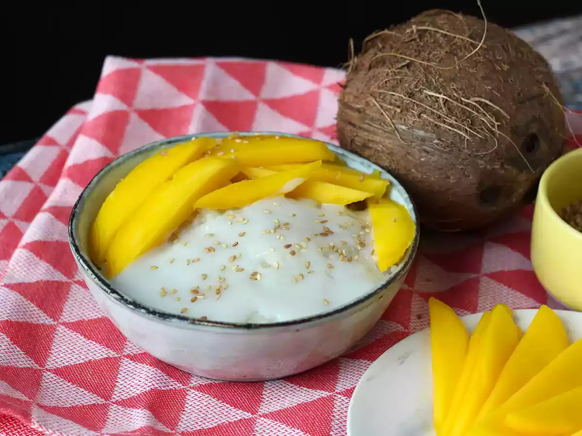 Mango sticky rice, super uklidňující thajský dezert - foto 2