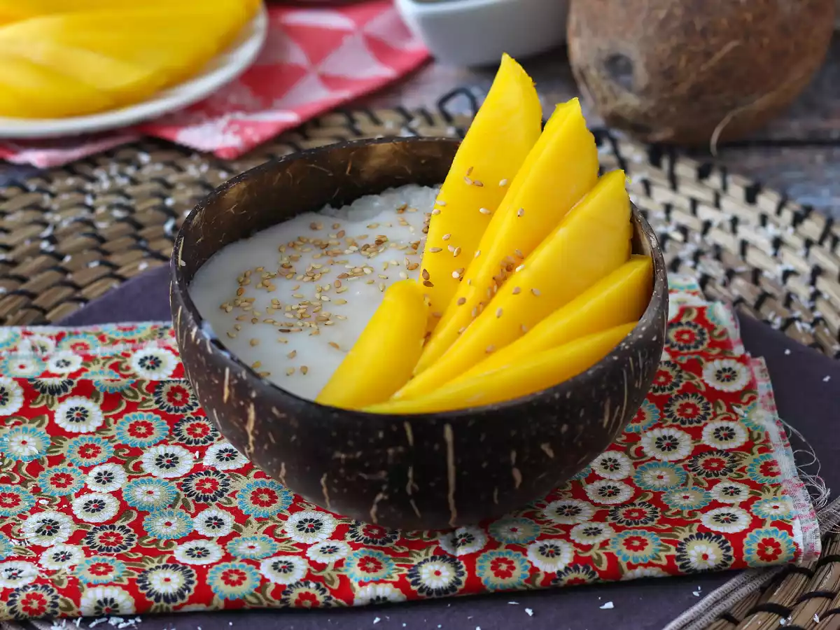 Mango sticky rice, super uklidňující thajský dezert - foto 4