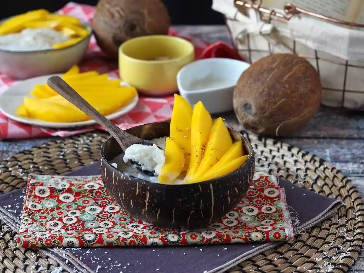 Mango sticky rice, super uklidňující thajský dezert - foto 5