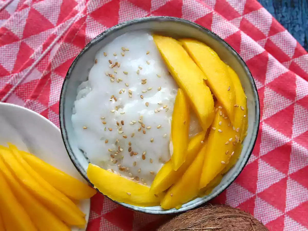 Mango sticky rice, super uklidňující thajský dezert - foto 6
