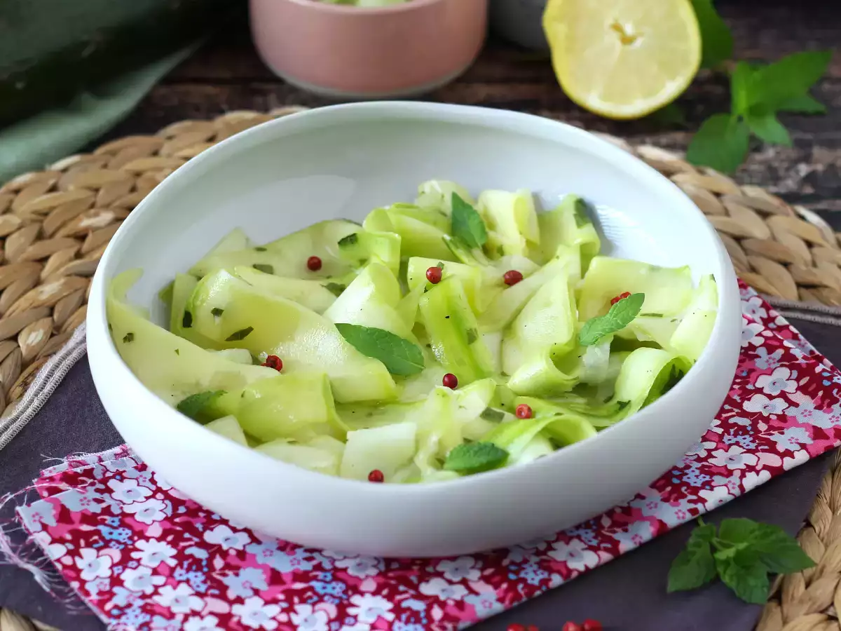 Marinované cukety, ideální zeleninové carpaccio na léto!