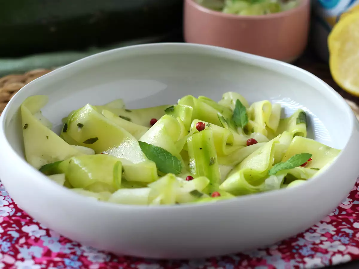 Marinované cukety, ideální zeleninové carpaccio na léto! - foto 3