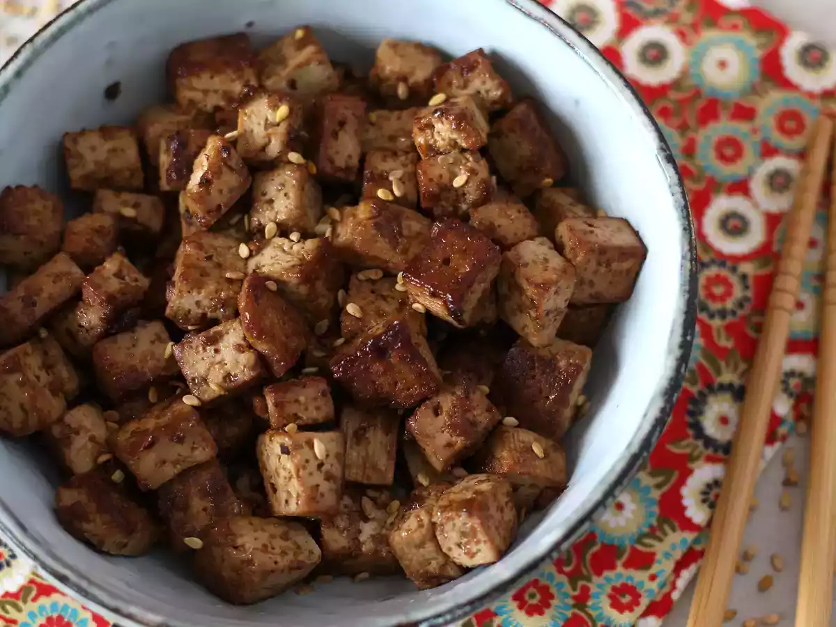 Marinované tofu s asijskými příchutěmi (po tomhle si tofu zamilujete!) - foto 2