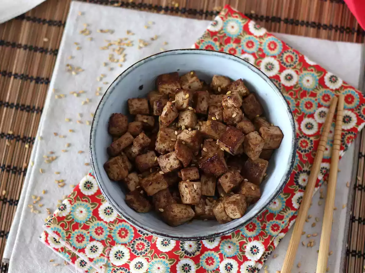 Marinované tofu s asijskými příchutěmi (po tomhle si tofu zamilujete!) - foto 3