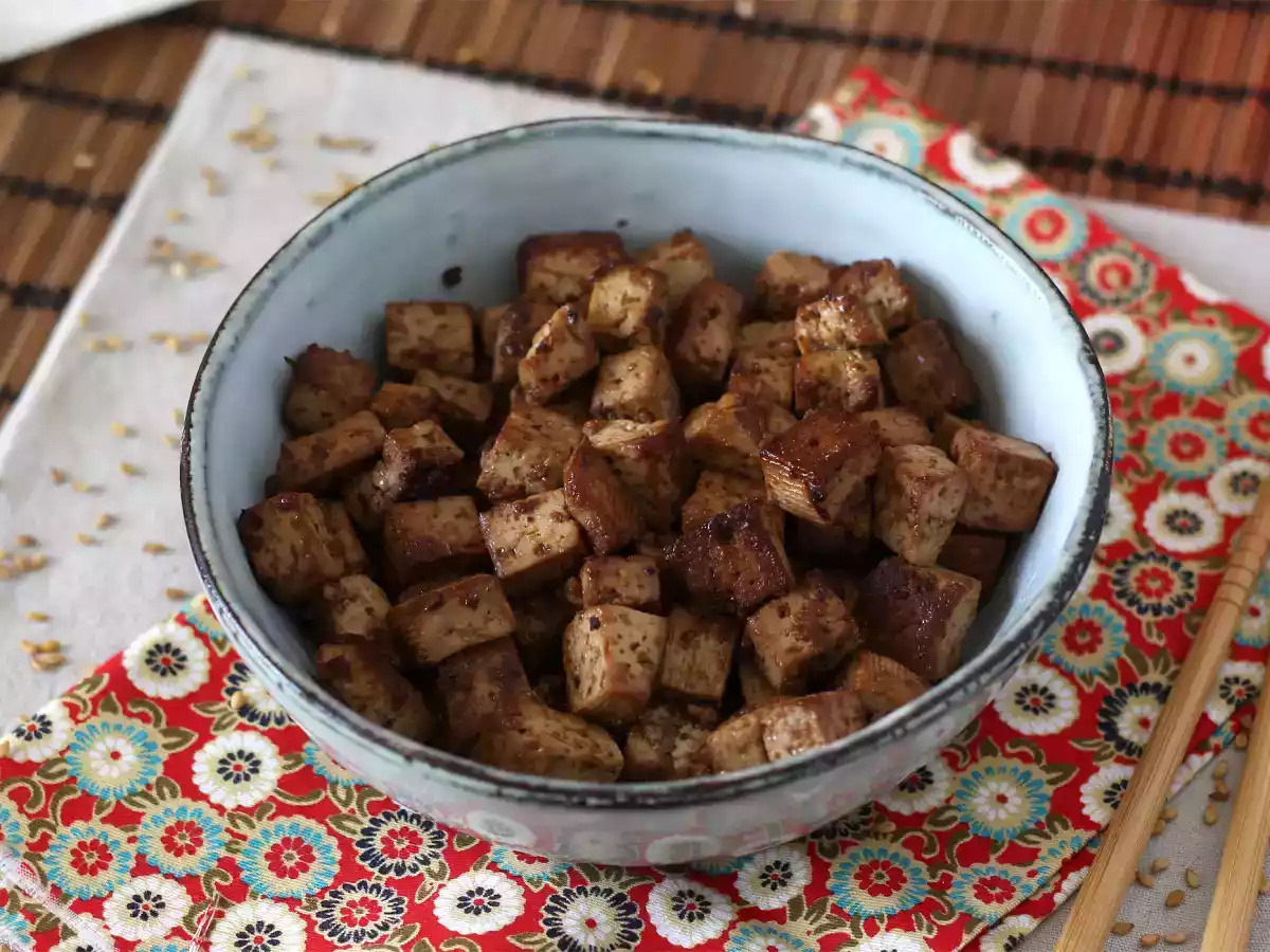 Marinované tofu s asijskými příchutěmi (po tomhle si tofu zamilujete!) - foto 4