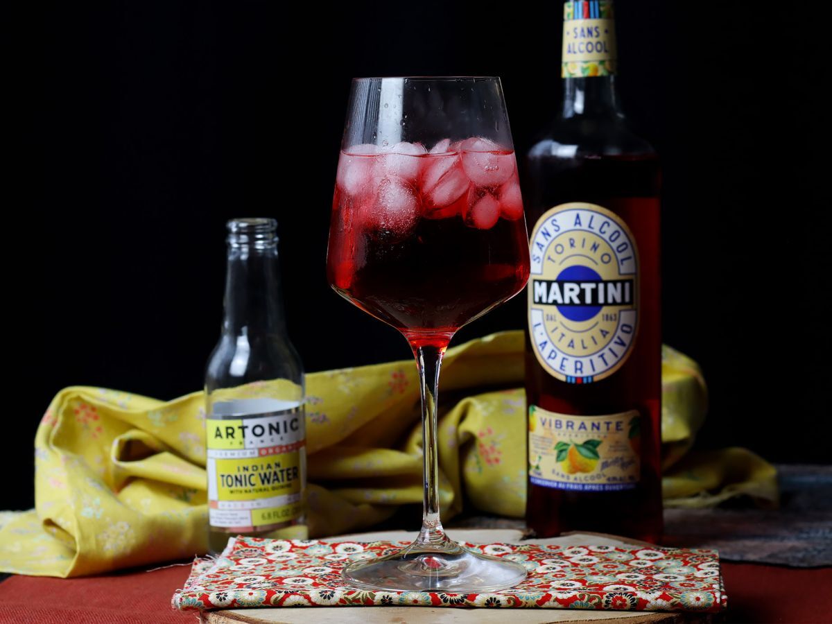 Martini tonic bez alkoholu, svěží ovocný koktejl! - foto 3