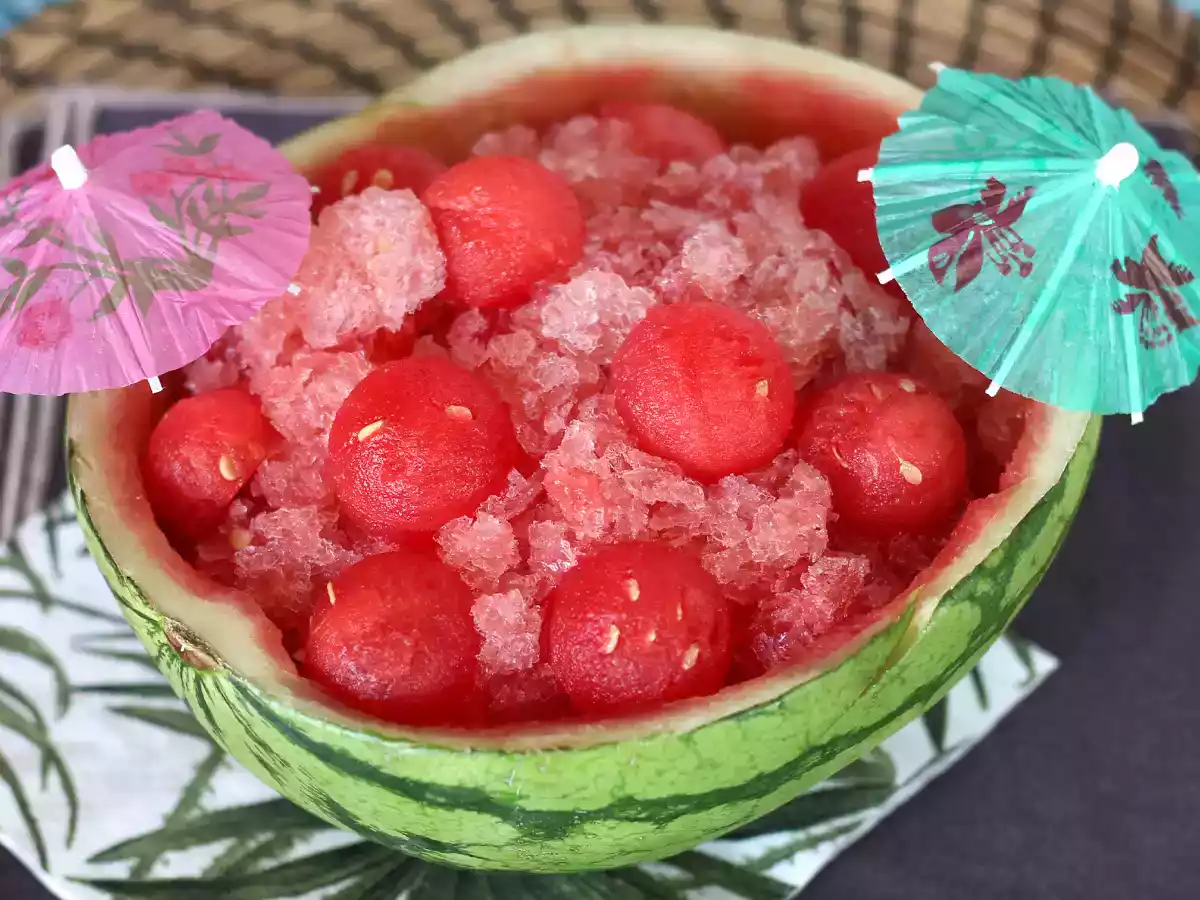 Melounové frosé: super osvěžující koktejl granita s rosé! - foto 2