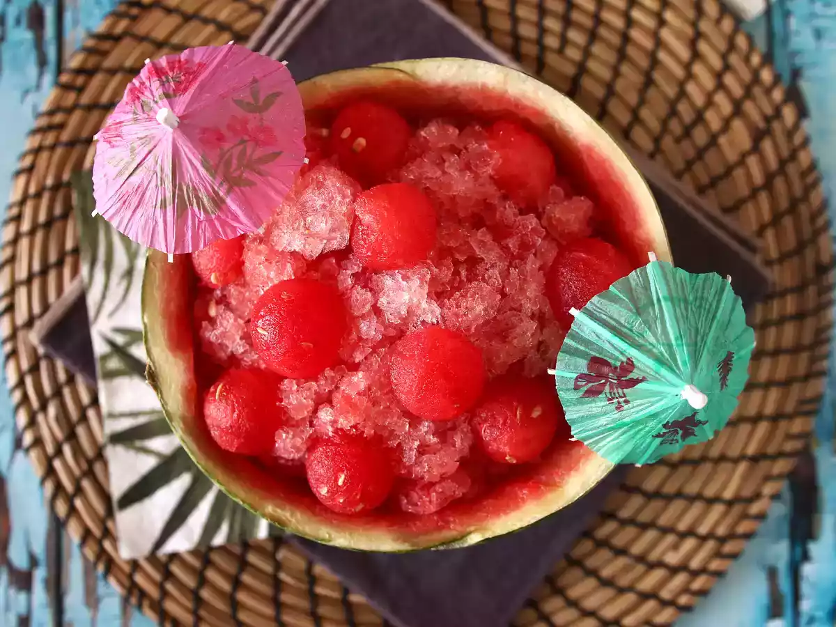 Melounové frosé: super osvěžující koktejl granita s rosé! - foto 3