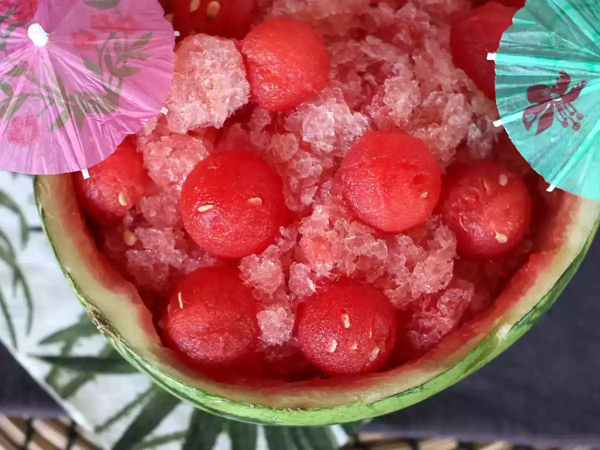 Melounové frosé: super osvěžující koktejl granita s rosé! - foto 4