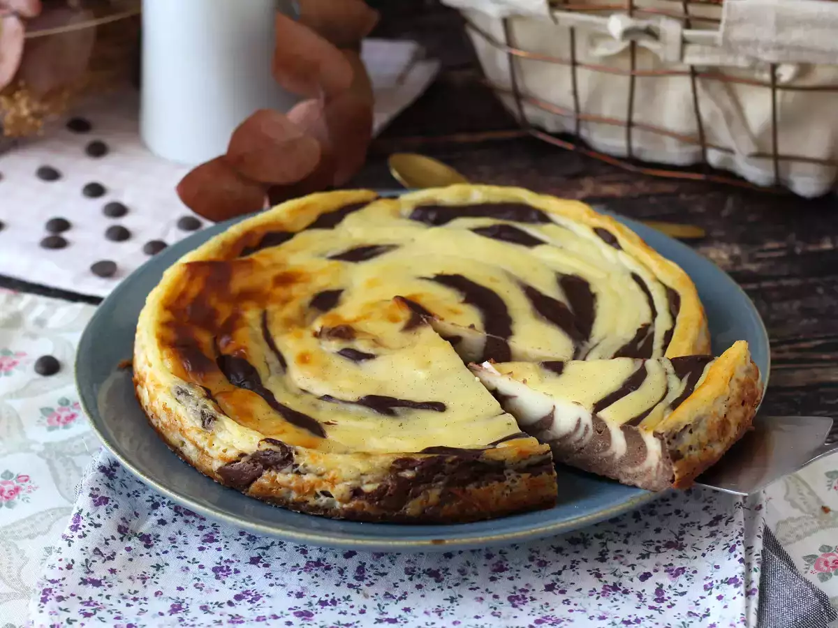 Mramorovaný flan bez těsta, velmi snadná příprava pro zaručený wow efekt. - foto 2