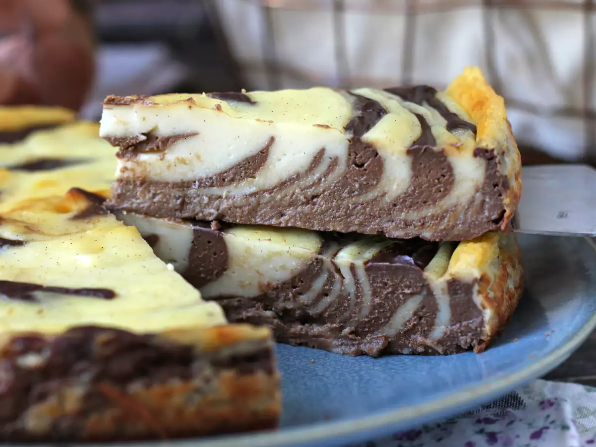 Mramorovaný flan bez těsta, velmi snadná příprava pro zaručený wow efekt. - foto 3