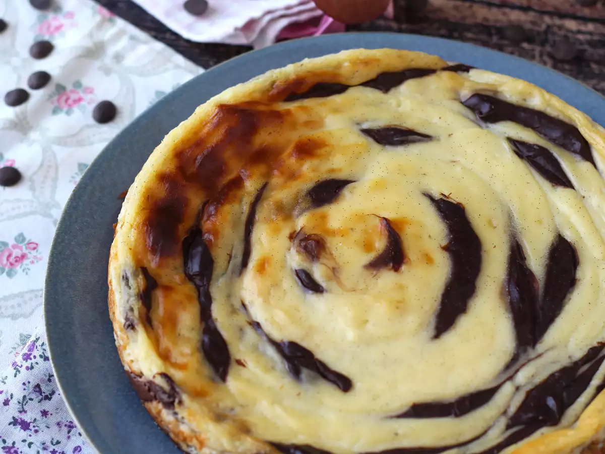 Mramorovaný flan bez těsta, velmi snadná příprava pro zaručený wow efekt. - foto 4