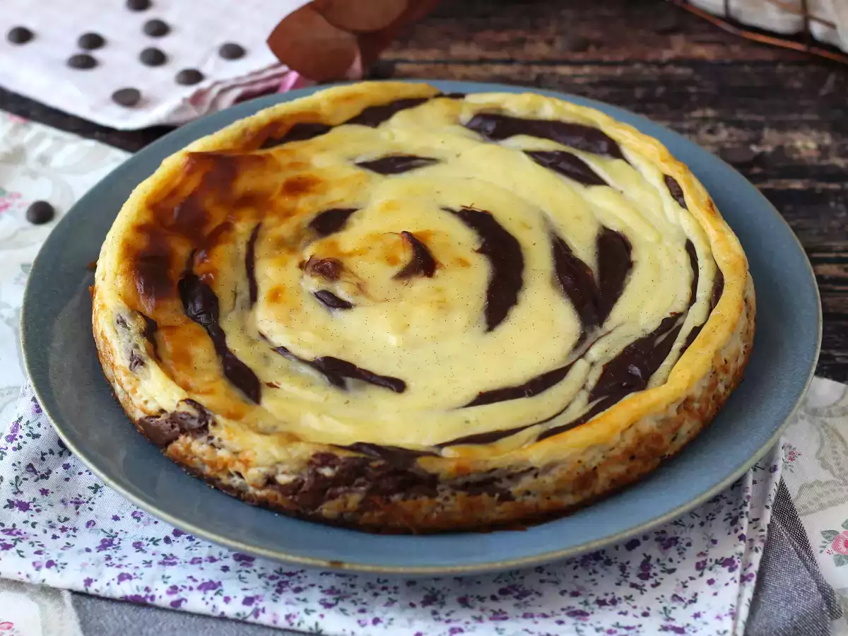 Mramorovaný flan bez těsta, velmi snadná příprava pro zaručený wow efekt. - foto 8