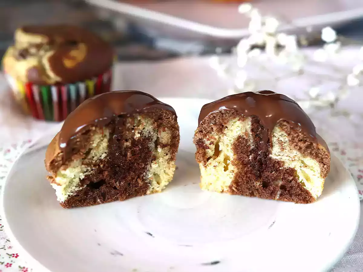 Mramorové muffiny