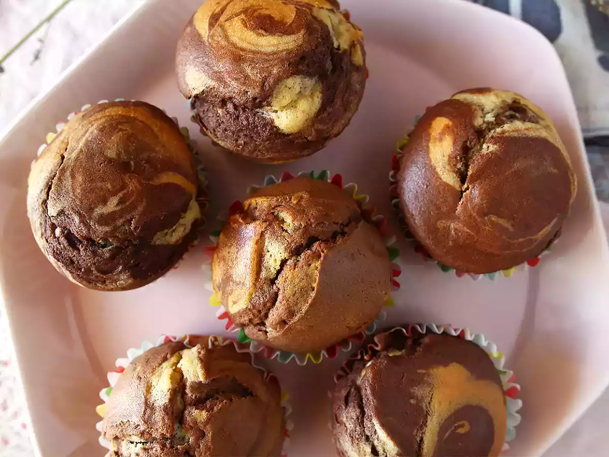 Mramorové muffiny - foto 3
