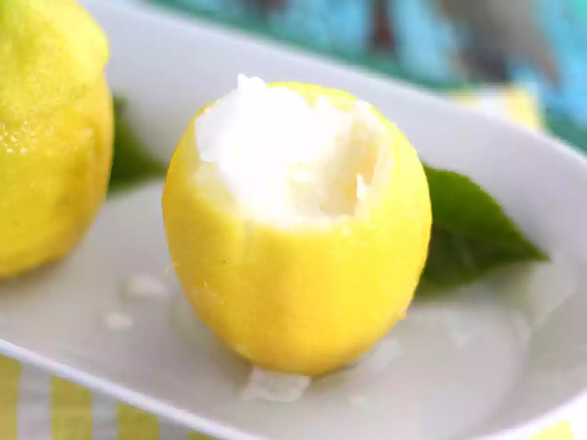Mražený citron, osvěžující sorbet - foto 3