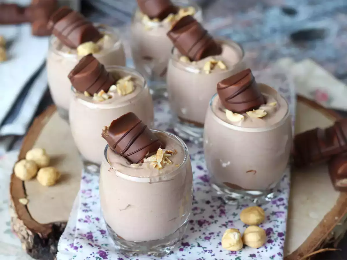 Nepečené dezertní skleničky Kinder Bueno - foto 6