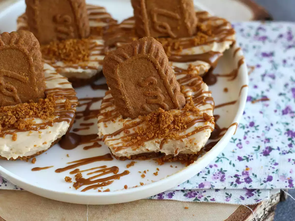 Nepečené tvarohové koláče se sušenkami speculoos - foto 2