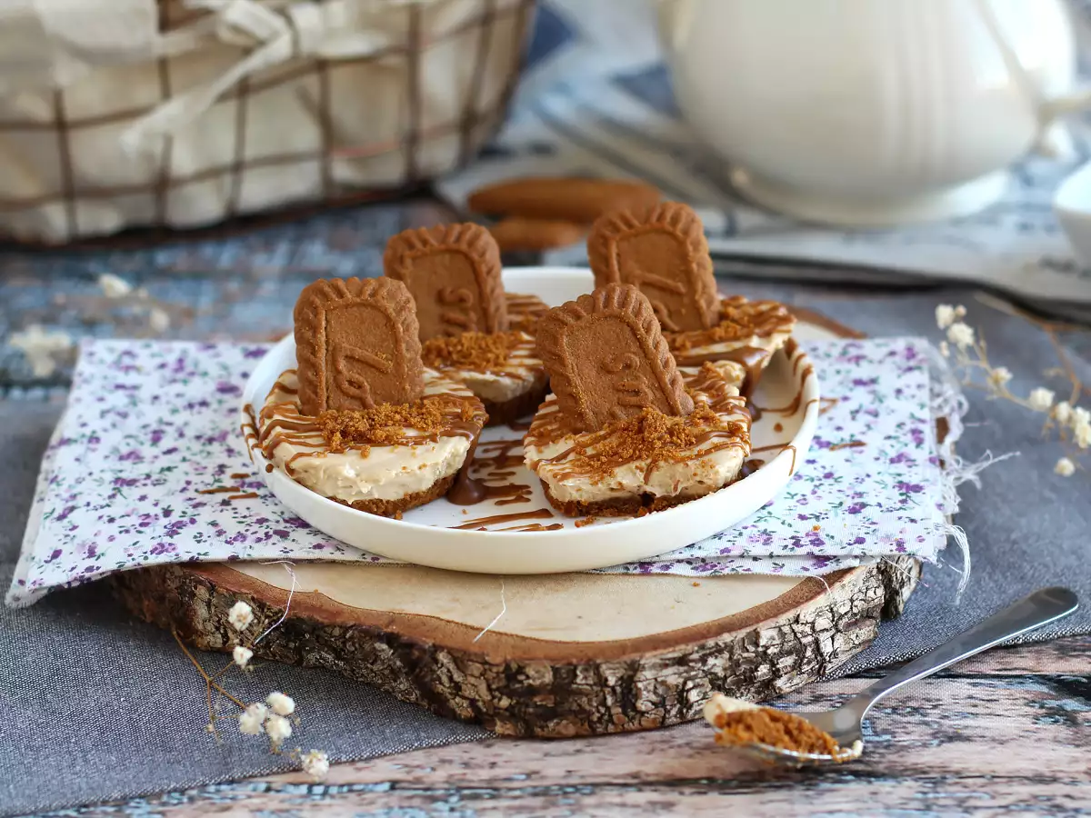 Nepečené tvarohové koláče se sušenkami speculoos - foto 5