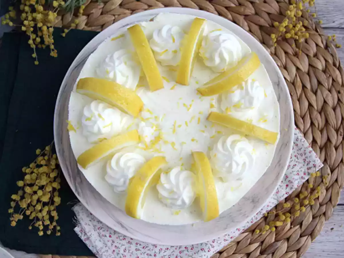 Nepečený citronový cheesecake - foto 2