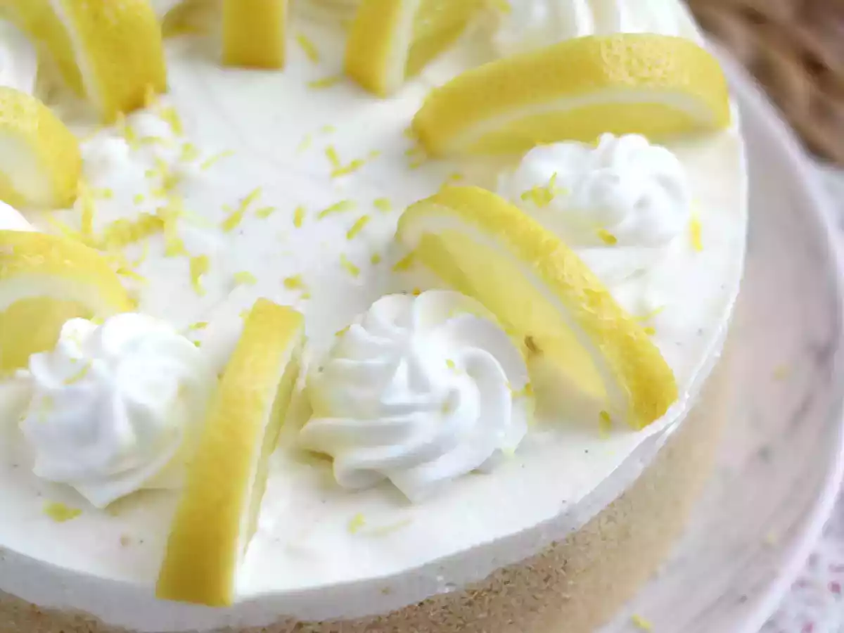 Nepečený citronový cheesecake - foto 3
