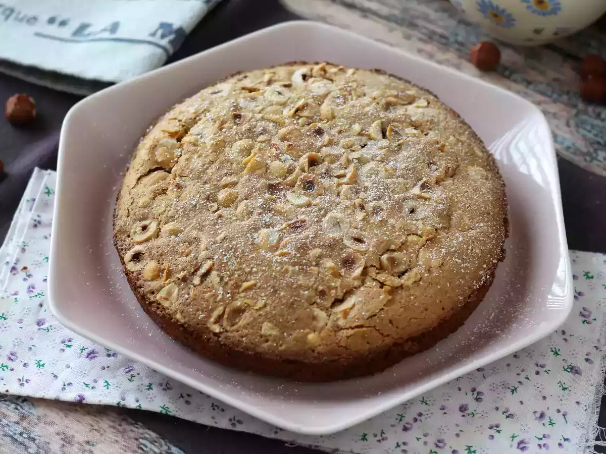 Noisetier, křupavý a rozplývající se oříškový dort z 5 ingrediencí! - foto 5