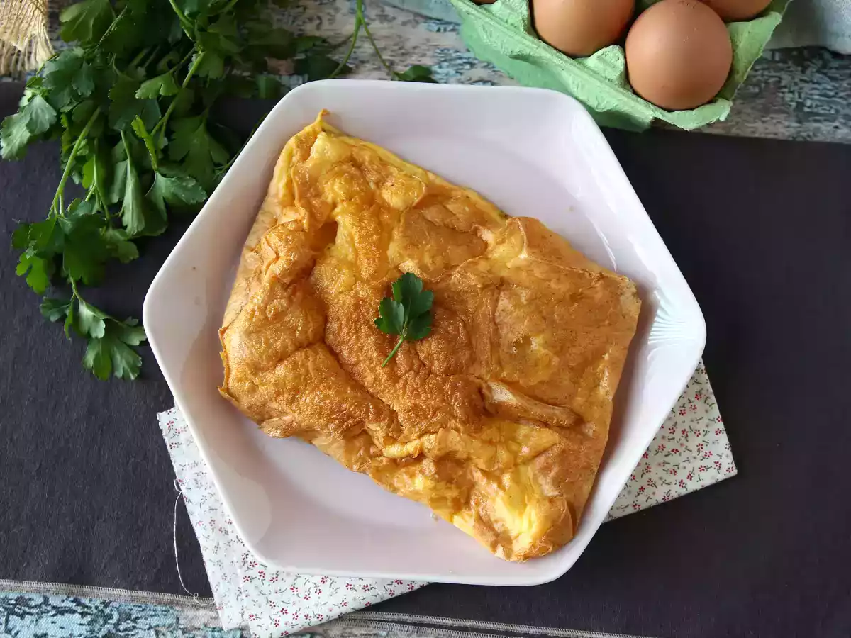Omeleta ve fritéze, lehký recept bez špinavých věcí v kuchyni! - foto 5