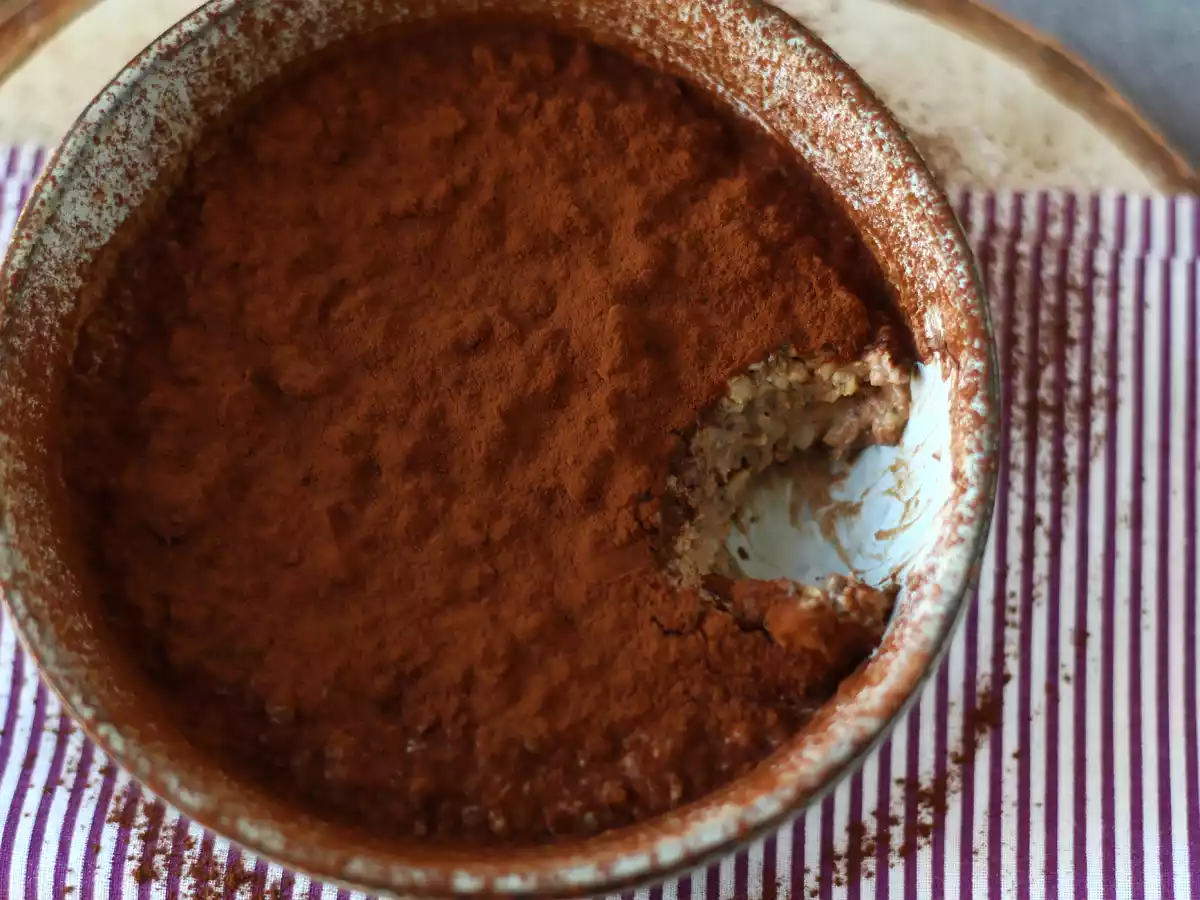 Ovesné vločky na noc s příchutí tiramisu, dokonalá snídaně s kávou a kakaem! - foto 2