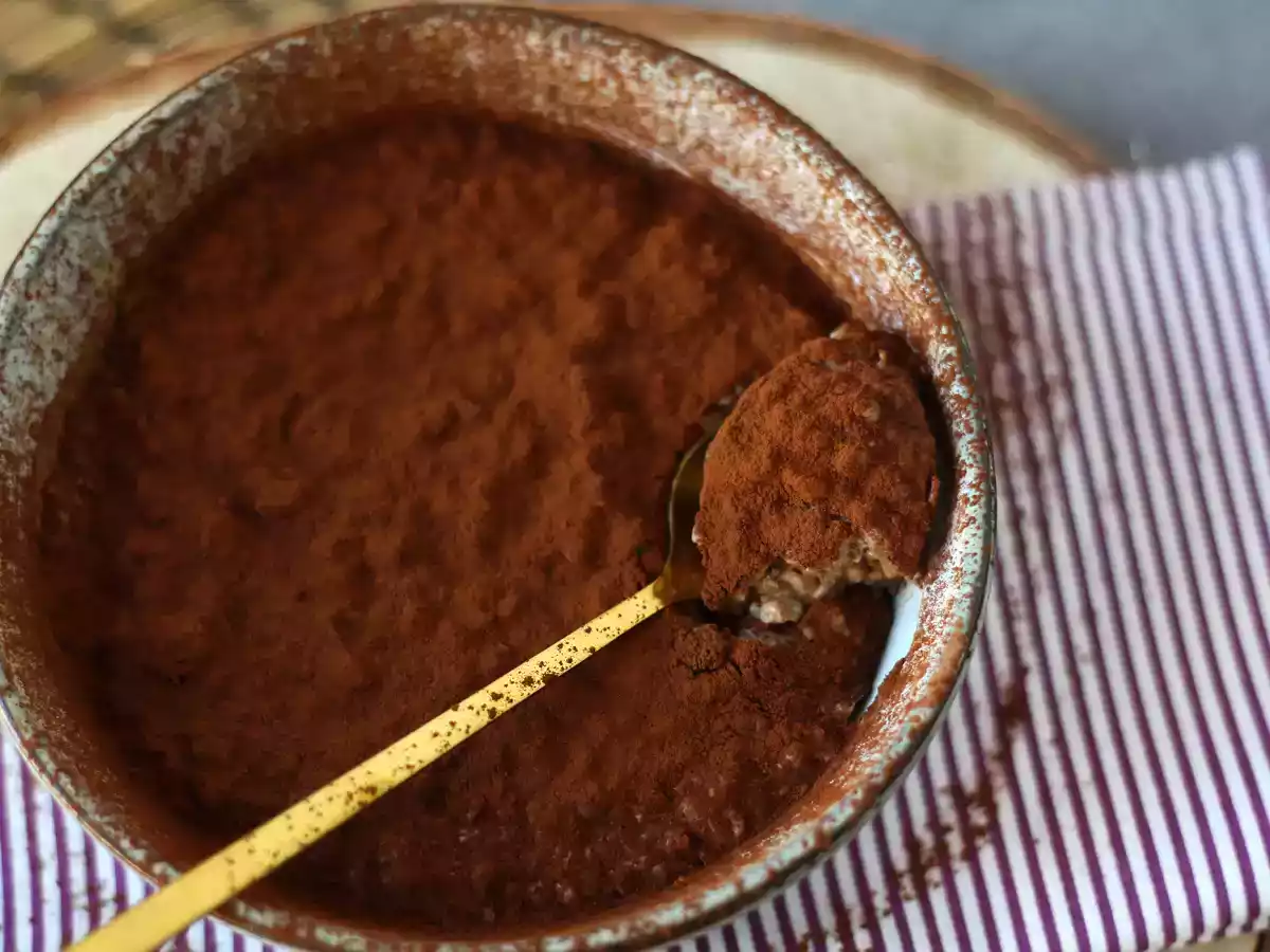 Ovesné vločky na noc s příchutí tiramisu, dokonalá snídaně s kávou a kakaem! - foto 5