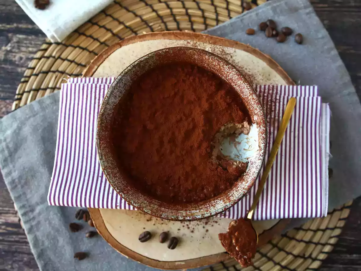 Ovesné vločky na noc s příchutí tiramisu, dokonalá snídaně s kávou a kakaem! - foto 6