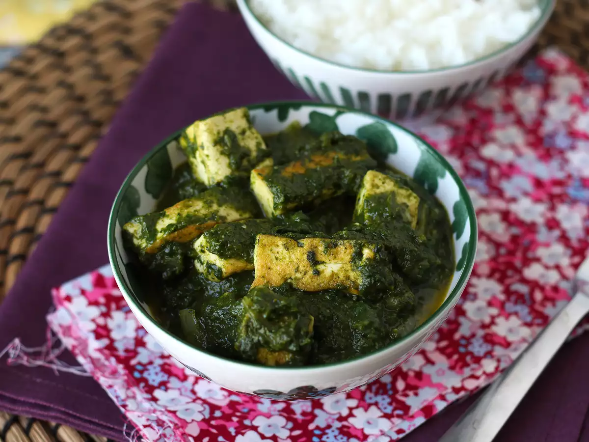 Palak tofu: indické kari se špenátem a tofu - foto 3