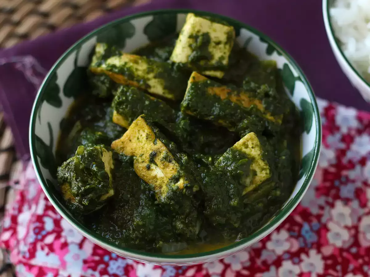 Palak tofu: indické kari se špenátem a tofu - foto 5