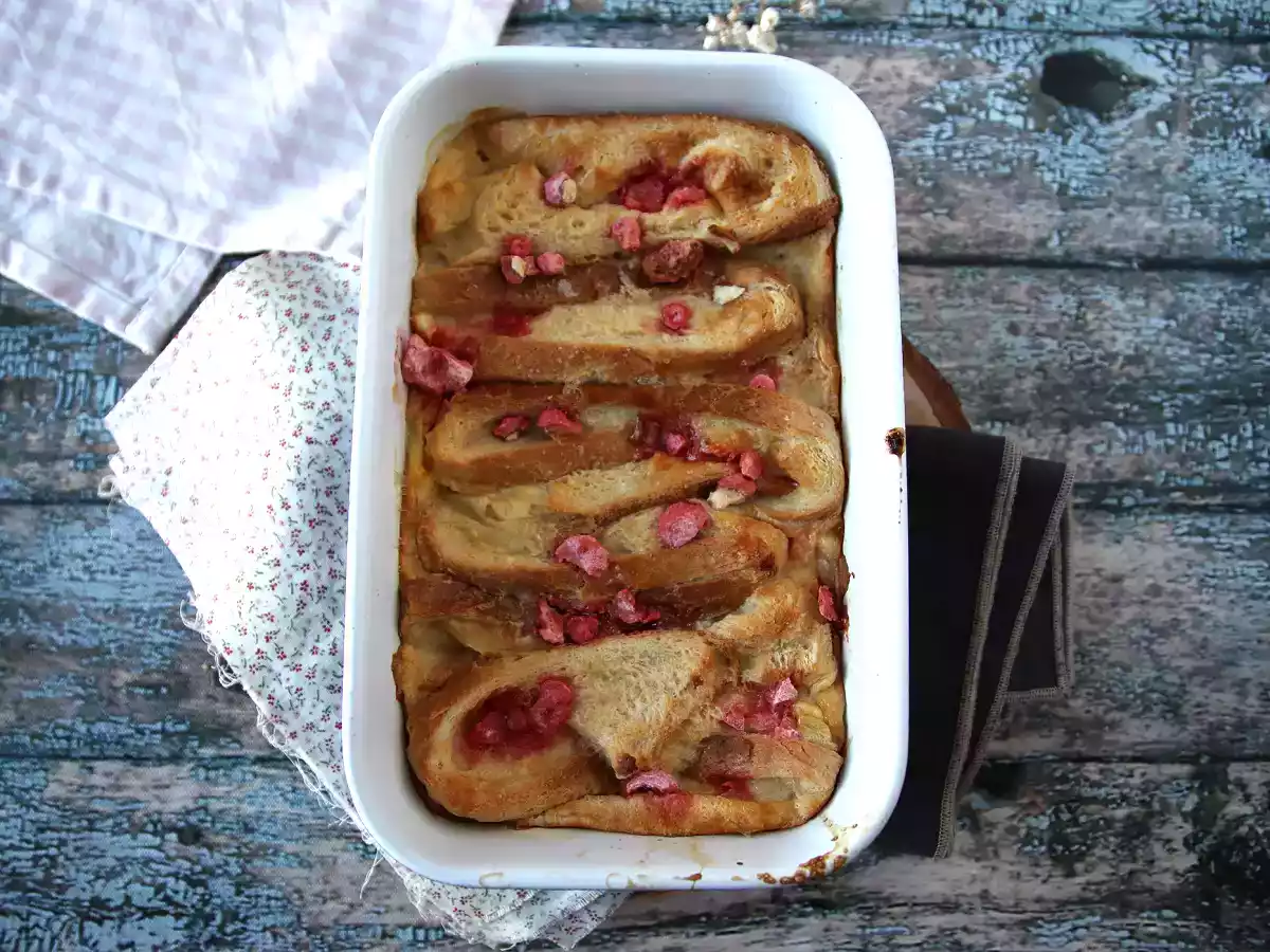 Pečené francouzské toasty s růžovými pralinkami, ultra lahodný recept - foto 2