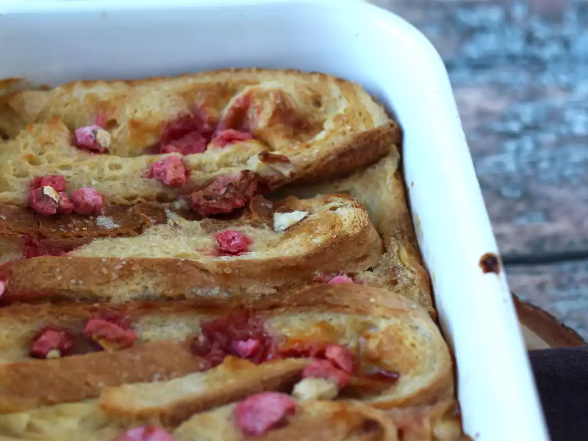 Pečené francouzské toasty s růžovými pralinkami, ultra lahodný recept - foto 3