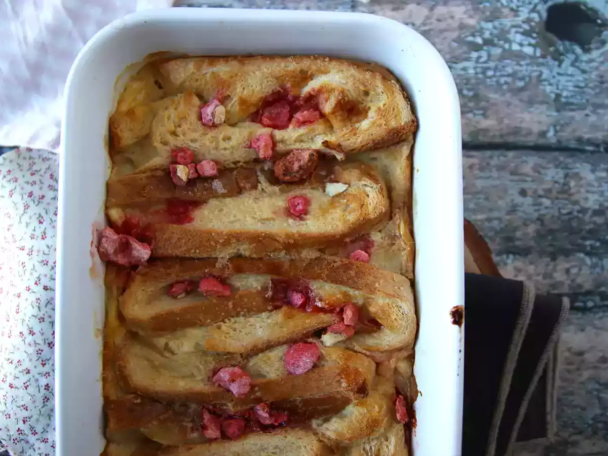 Pečené francouzské toasty s růžovými pralinkami, ultra lahodný recept - foto 4