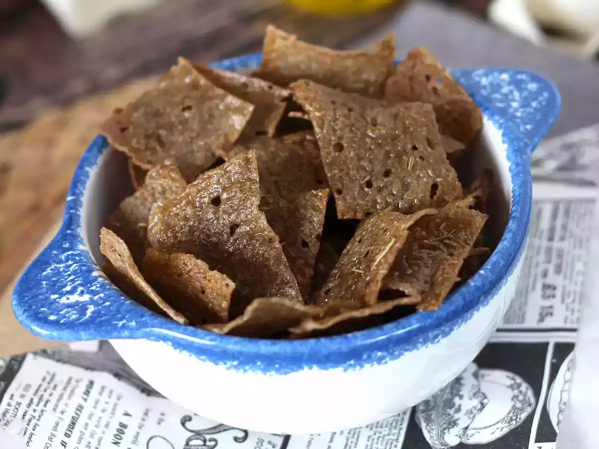 Pohankové palačinkové chipsy: ideální jako aperitiv!