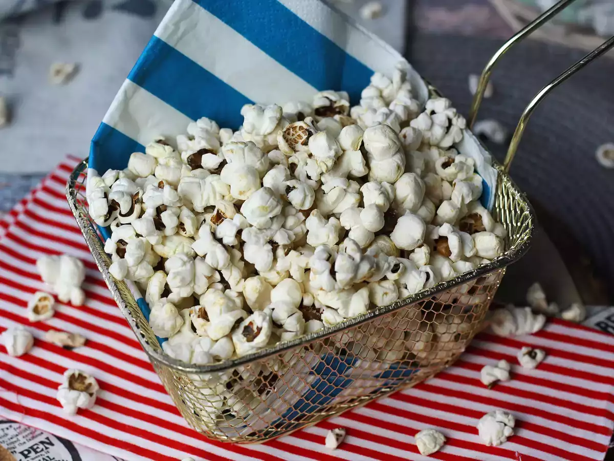 Popcorn v horkovzdušné fritéze: jde to!