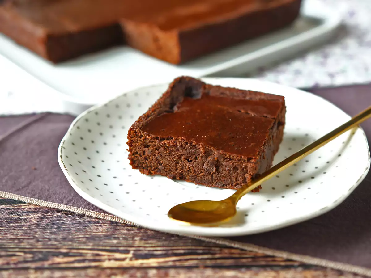 Proteinový čokoládový brownie s červenými fazolemi - foto 4