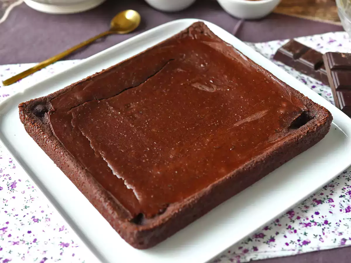 Proteinový čokoládový brownie s červenými fazolemi - foto 6